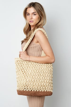 Gehäkelter Strandshopper - cremeweiß h5 Bild2